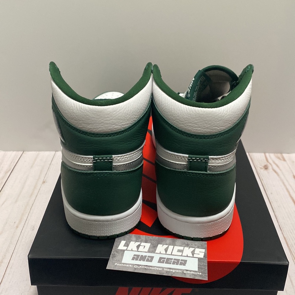 AIR JORDAN 1 HIGH OG MENS GREEN GORGE - Picture 4 of 6